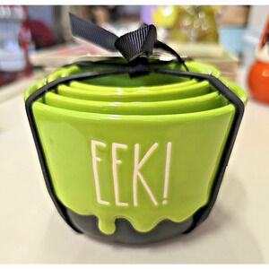 Rae Dunn Halloween EEK BOO SHRIEK AHH Measuring Cups NWT